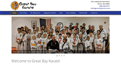 Desktop Screenshot of greatbaykarate.com