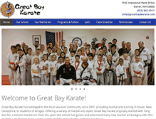 Tablet Screenshot of greatbaykarate.com